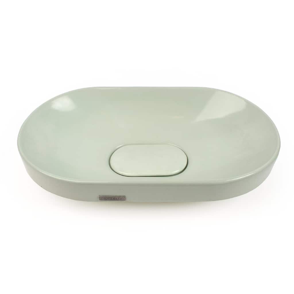 Concretti Designs Handmade Venice Concrete Vessel Sink/Washbasin Semi-Recessed