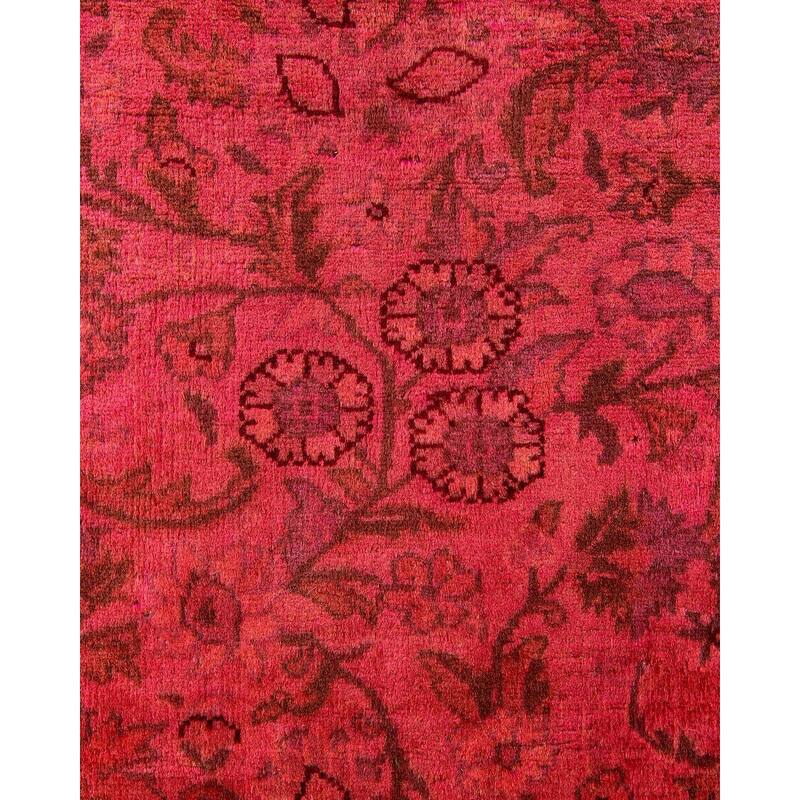 Fine Vibrance, One-of-a-Kind Hand-Knotted Area Rug - Pink, 4' 2" x 5' 10" - 4' 2" x 5' 10"