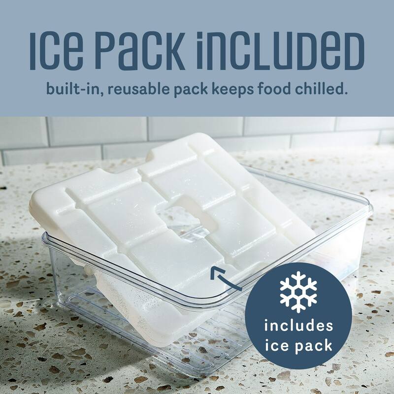 COOK WITH COLOR Snackle Box for Kids Lunch Box and Snack Container