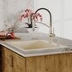 preview thumbnail 17 of 59, Karran Top Mount 25 in. Single Bowl Quartz Kitchen Sink Kit