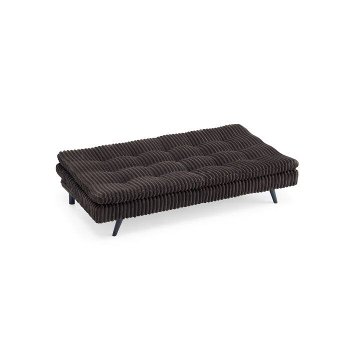 Modern Corduroy Futon Sofa Bed with Plush Tufted Pillow Top, Convertible Living Room Sofa Bed