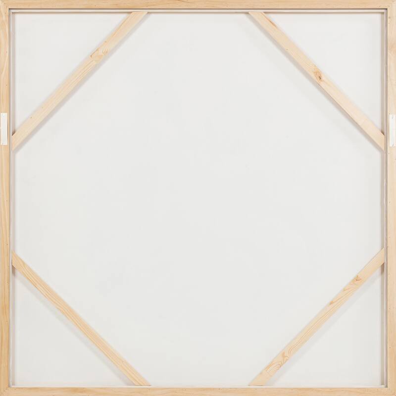 NADAAL STUDIOS Kaiya Framed Painting, Textured Acrylic on Canvas, Solid Pine Frame, Blue Palette