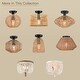 preview thumbnail 11 of 10, True Fine Bohemian Natural Jute Rope Island Mini Pendant Light with Black Hardware - 9.5 in.W - 9.5 in.W