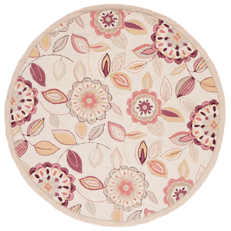 SAFAVIEH Handmade Chelsea Lily Pad French Country Wool Rug