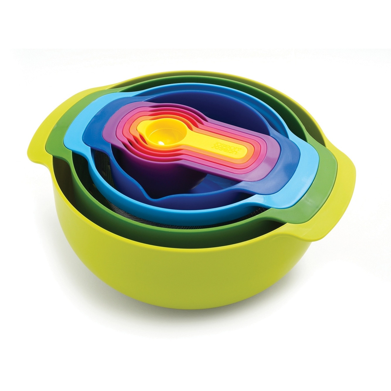 Joseph Joseph Nest 9-piece Food Preparation Set with Mixing Bowls and Measuring Cups