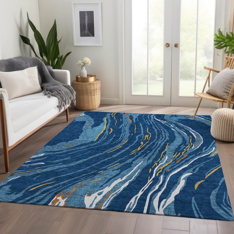Premium Washable Super Soft Abstract Contemporary Mayfield Rug