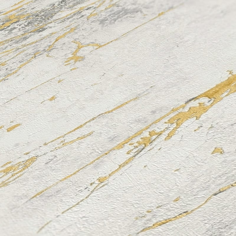 Galerie Wallcoverings Bricks and More Collection Metallic Marble Motif Metallic Finish Vinyl on Non-woven Wallpaper Roll