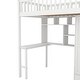 preview thumbnail 7 of 25, Whimsical Twin Loft Bed with Bookshelf, Drawers, Desk, and Wardrobe, Sturdy Construction, Fence-Shaped Design