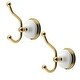 preview thumbnail 5 of 3, Kingston Brass Victorian Double Robe Hook - Set of 2
