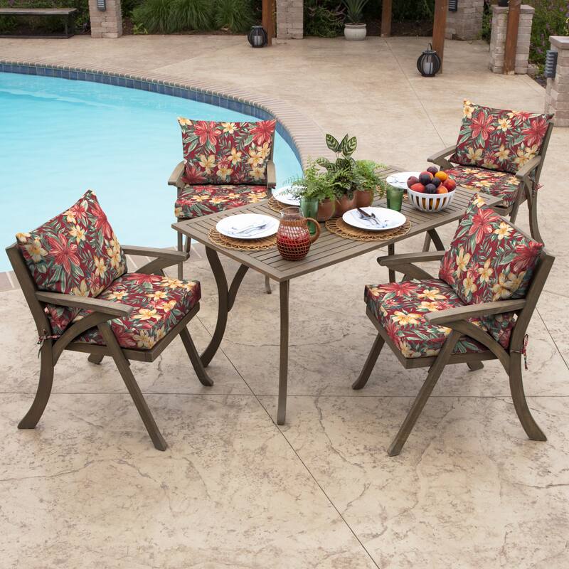 ARDEN Outdoor 21 x 21 in. Dining Chair Cushion Set