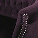 preview thumbnail 33 of 54, Milani Velvet Tufted Scroll Arm Loveseat by Christopher Knight Home