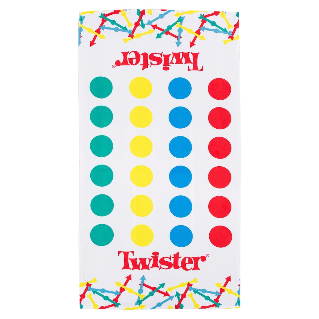 Hasbro Twister Twister Board Beach Towel - 30" x 60"
