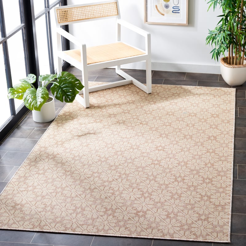Martha Stewart by SAFAVIEH Matty Indoor/ Outdoor Rug - 8' x 10' - Natural/Beige