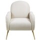 preview thumbnail 20 of 30, Accent Chair With Metal Gold Legs, Snowflake fabric Armchair,Single Sofa Chair for Living Room Bedroom, Dining Room