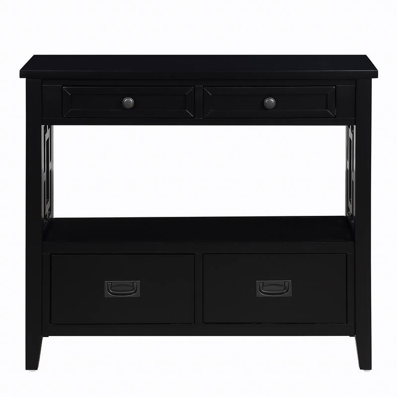 36-inch Modern Multifunctional Solid Pine Console Table