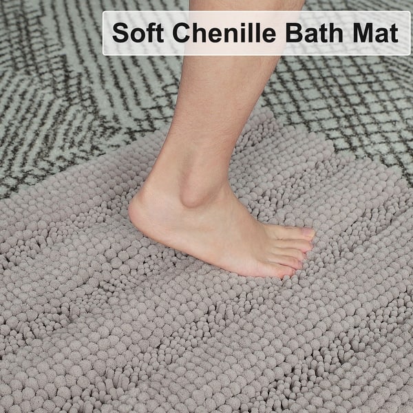 Shop Soft Microfiber Shaggy Non Slip Bath Mat Shower Rugs Door
