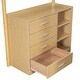 preview thumbnail 46 of 46, Teddy Fleece Twin Size Loft Bed Wood Bed w/ Storage Shelves, Drawers & Desk