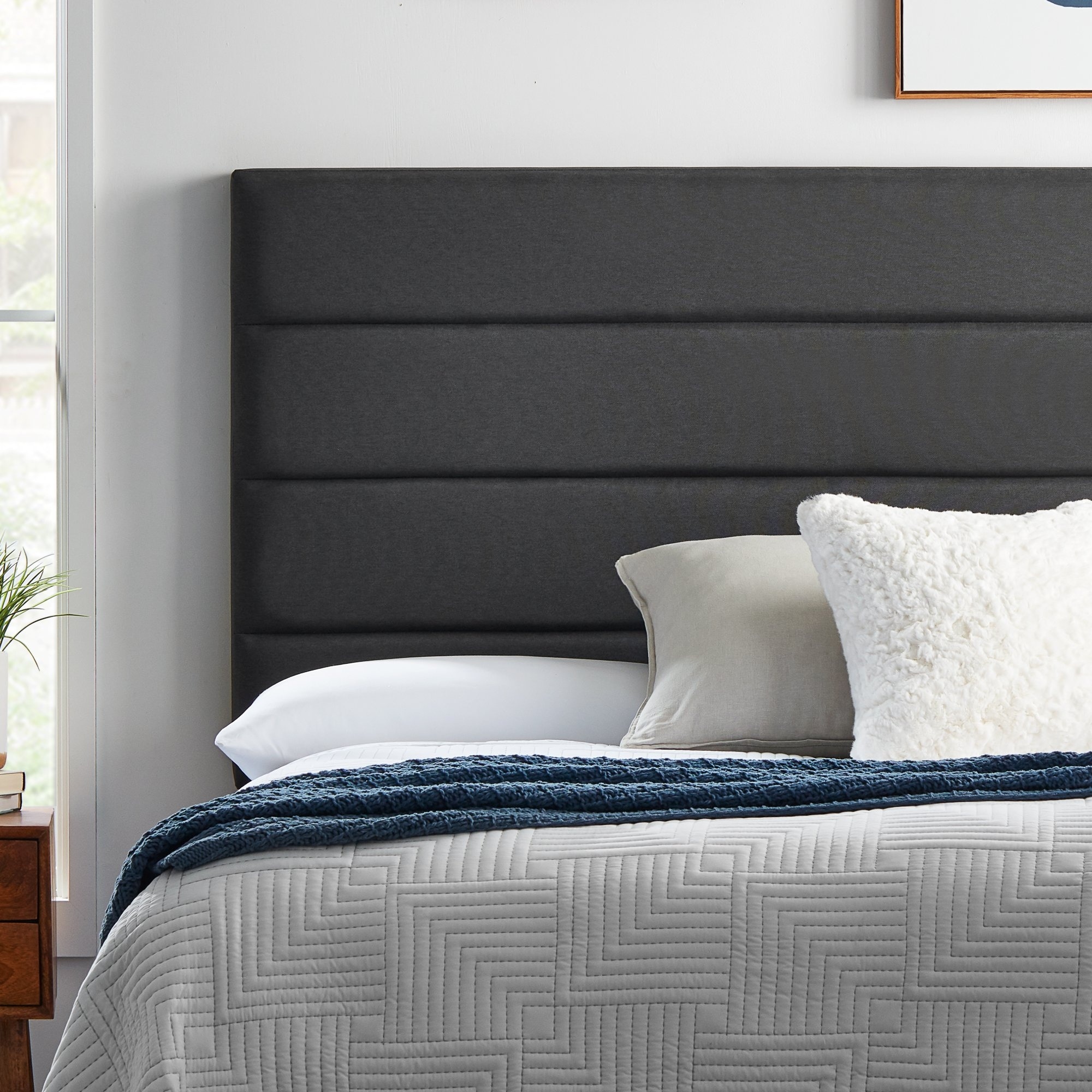 Brookside Four Channel Horizontal Tufted Headboard