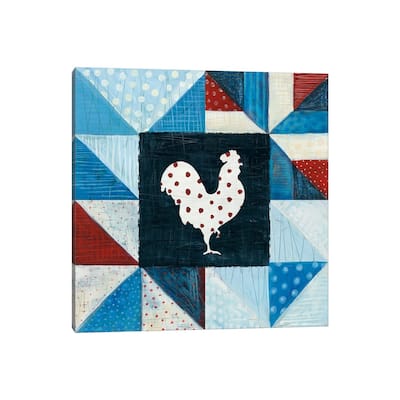iCanvas "Modern Americana Farm Quilt VII" by Melissa Averinos Canvas Print