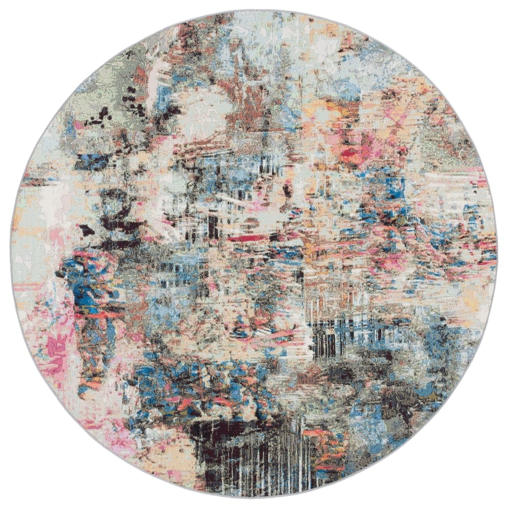 SAFAVIEH Barbados Merje Modern Waterproof Patio Backyard Rug