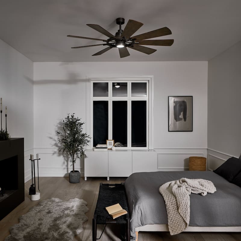 Gentry 65-inch LED Ceiling Fan (3-finish options)
