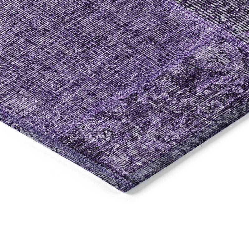 HomeRoots Patchwork Transitional Rectangle Outdoor Rug