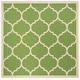 preview thumbnail 113 of 111, SAFAVIEH Courtyard Kathy Indoor/ Outdoor Waterproof Patio Backyard Rug 4' x 4' Square - Green/Beige
