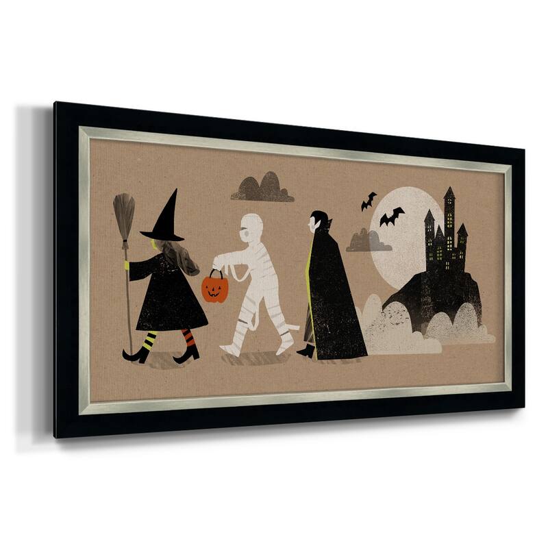Graphic Halloween Collection D Premium Framed Canvas- Ready to Hang