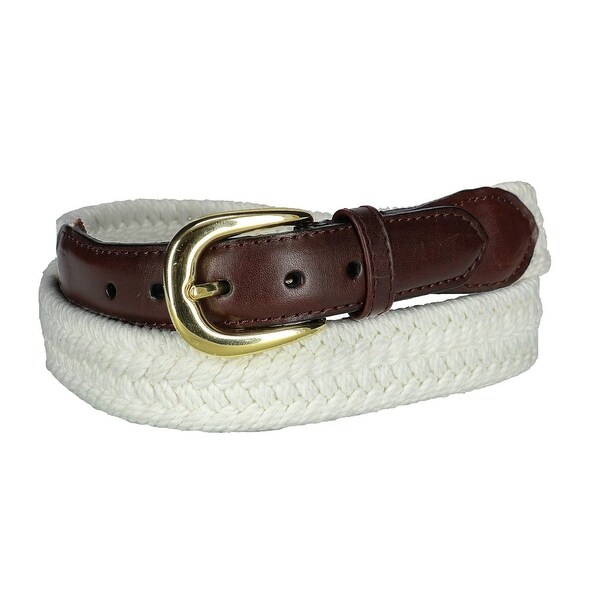 mens cotton braided belts