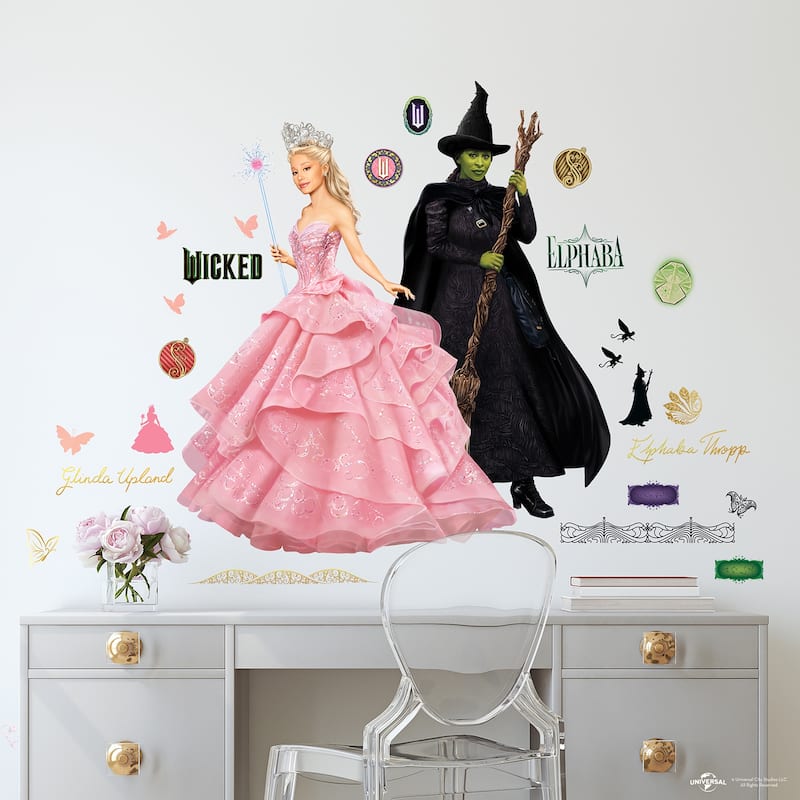 RoomMates Wicked Elphaba Green Wall Decals