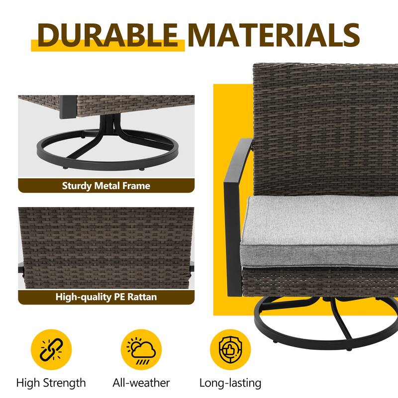 Outdoor Seating Group with Cushions and Table