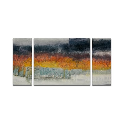 'Dream Fields' 3 Piece Wrapped Canvas Wall Art Set by Norman Wyatt Jr.