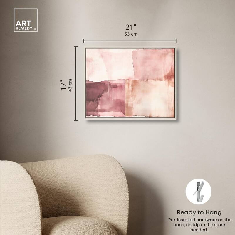 Faded Crimson II Canvas by Art Remedy