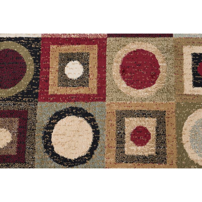 Hamilton Modern & Contemporary Geometric Indoor Area Rug - 7'10 x 7'10