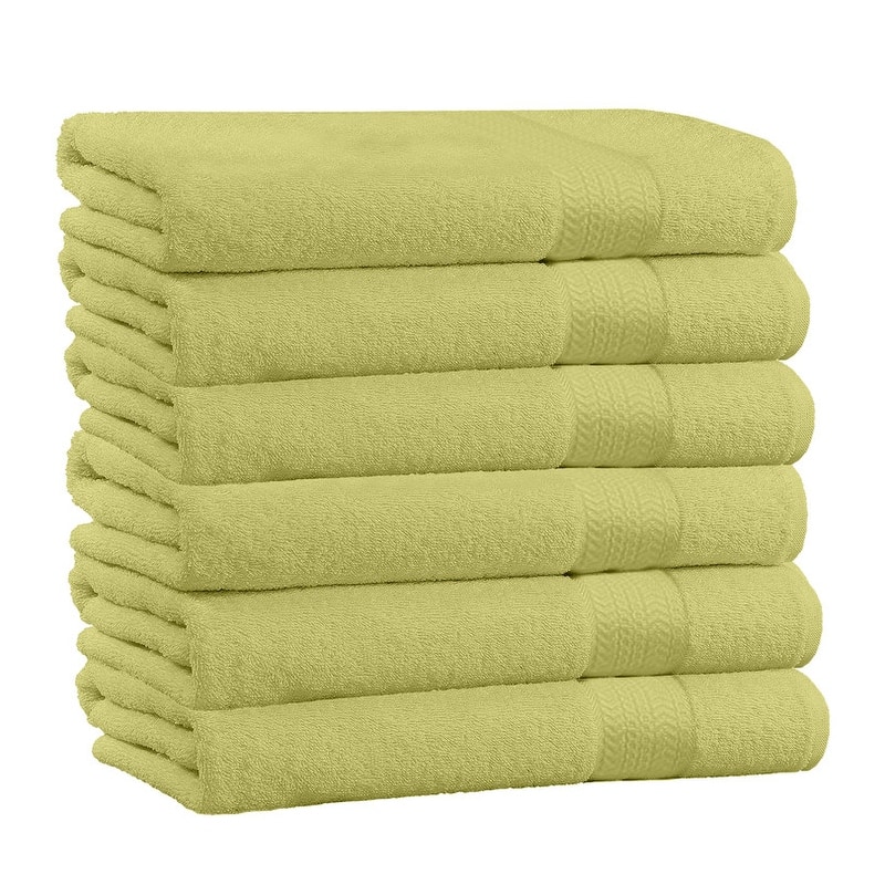 Set of 4 Super Soft & High Quality Bath Towels 54" L x 27" W - Sage