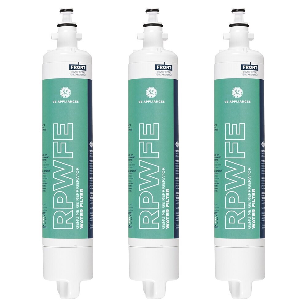 Shop Ge Rpwfe Refrigerator Water Filter Fits Pfe29psdass 3 Pack White Full Overstock 31444661