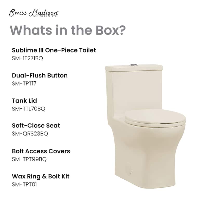 Interlaken Iii One-Piece Round Toilet Vortex Dual-Flush 0.95/1.26 Gpf In Bisque - 25.4" x 13.95" 28.75"