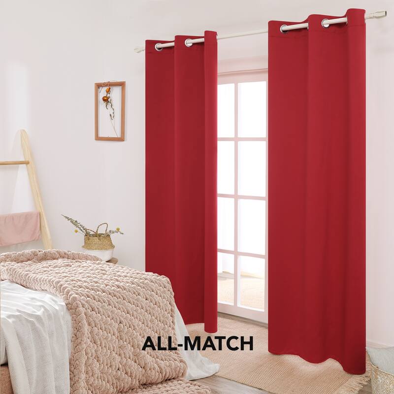 Deconovo Insulated 42 Width Curtain Panel Pair (2 Panel)