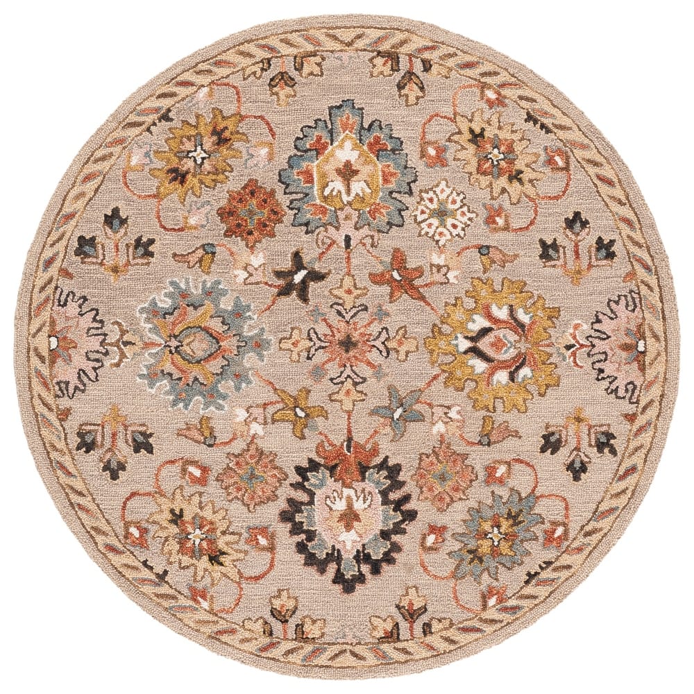 SAFAVIEH Handmade Aspen Douwine Boho Floral Wool Rug
