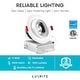 preview thumbnail 9 of 9, Luxrite 4 Inch LED Gimbal Recessed Light with Junction Box, 11W, 1000 Lumens, Dimmable, IC Rated, Damp Rated (12 Pack)