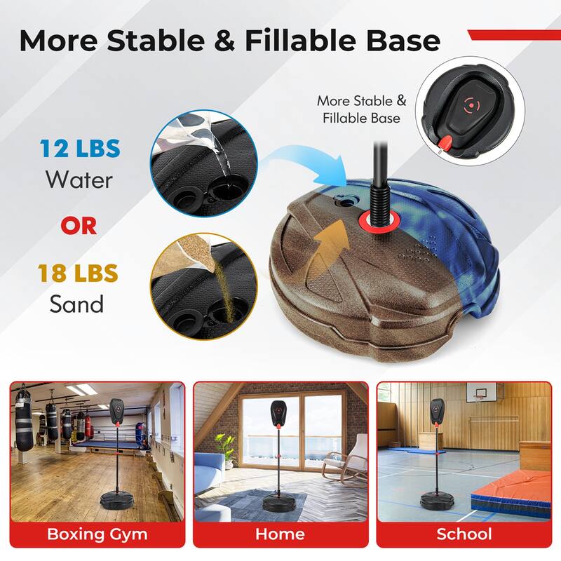Costway Kids Punching Bag with Stand Height Adjustable Boxing - See Details