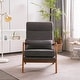 preview thumbnail 84 of 105, High Back Solid Wood Armrest Backrest Leisure Chair Accent Chair