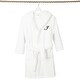 preview thumbnail 77 of 103, Sweet Kids 100% Polyester SUPER PLUSH Double Brushed Hooded Bathrobe with Black Script Monogram