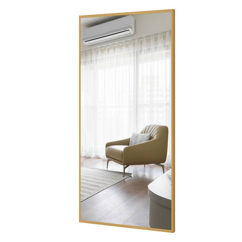 Metal Famed Full Length Bathroom Wall Mirror