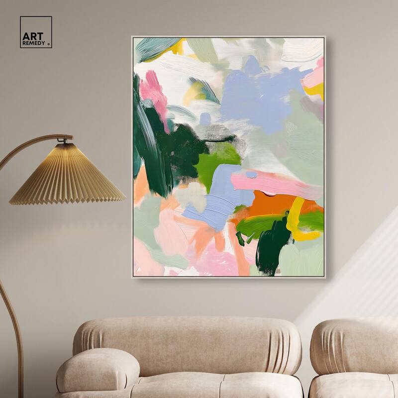 Color Palette Poetry Canvas by Art Remedy