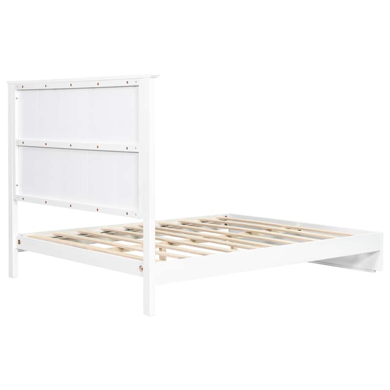 Christopher Knight Home - Brookhaven Modern Wooden Panel Bed with Vertical Slat Headboard