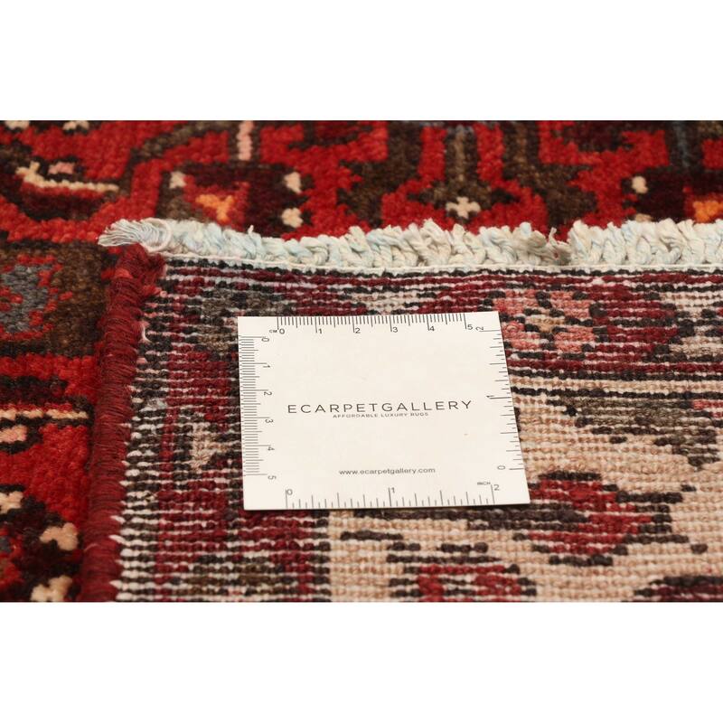 ECARPETGALLERY Hand-knotted Andelz Red Wool Rug - 3'7 x 10'4