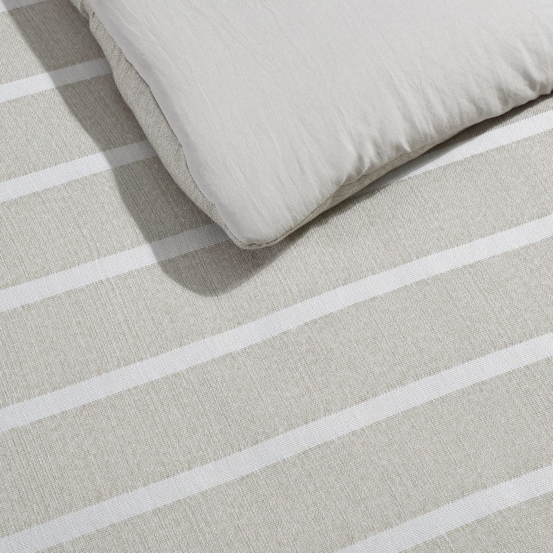 Nautica Hadley Beige Reversible Comforter Set