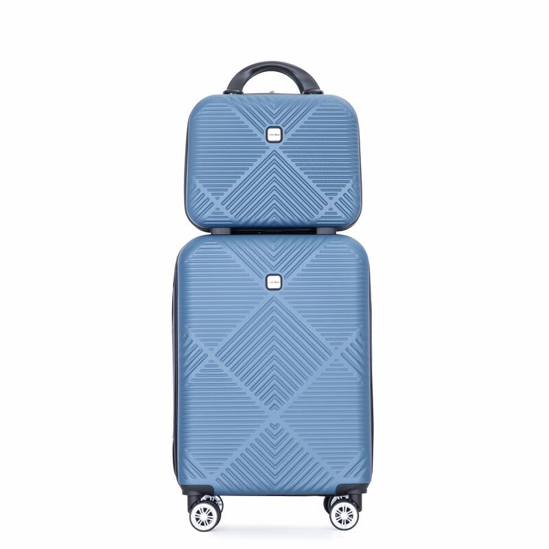 20/14" Spinner Wheels Luggage Sets 2 Piece Lightweight Suitcase Sets, Carry On Trunks Sets