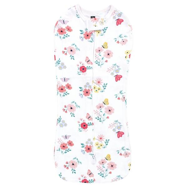 slide 1 of 1, Hudson Baby Infant Girl Sleep Pod, Butterfly Floral, 0-2 Months - Butterfly Floral - 0-2 Months 0-2 Months - Butterfly Floral
